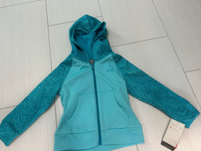 Champion - Girls Duo Dry Hooded Zip Up Hooded Jacked Size XS 4 - 5