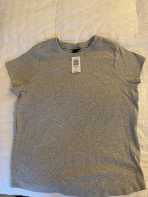 Torrid Size 1 (14-16) Grey Ribbed T-shirt 