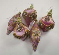 Wonderful pink velvet Festive Orbs Ornamente Christmas Tree Decoration