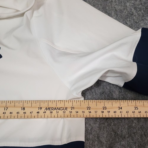 Under Armour Men's Fitted Wind Breaker Large Navy Blue White Zipper EUC *READ - Bild 6 von 18