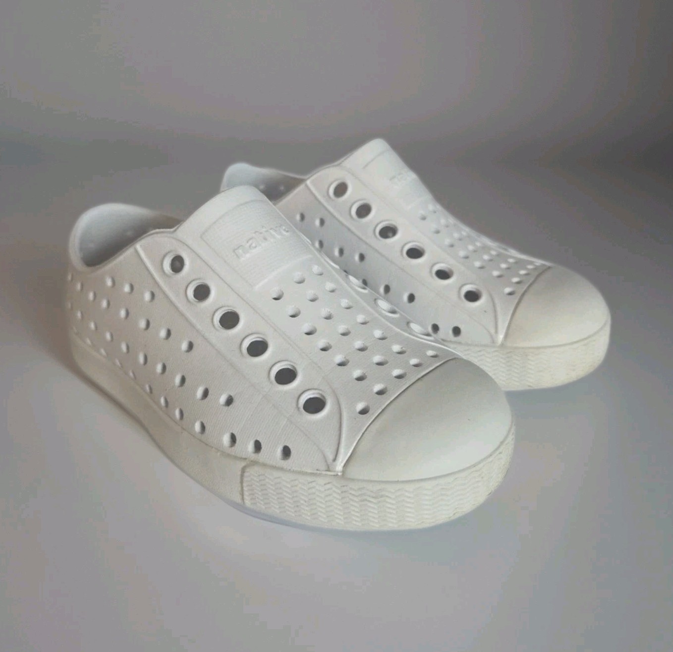 Native Kids Jefferson Shell White Toddler Size C7 Slip On Ca
