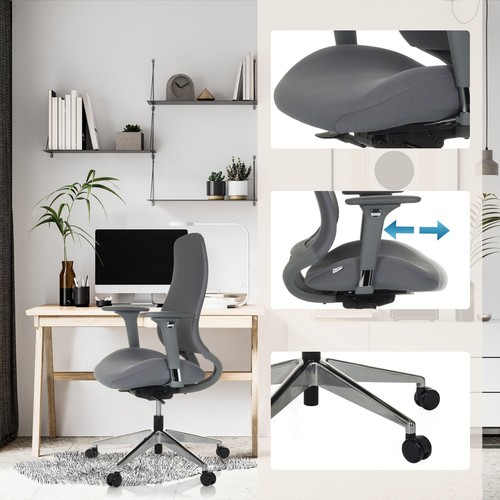 Bürostuhl ergonomisch geformt Muldensitz Drehstuhl Schreibtischstuhl hjh OFFICE - Bild 4 von 35
