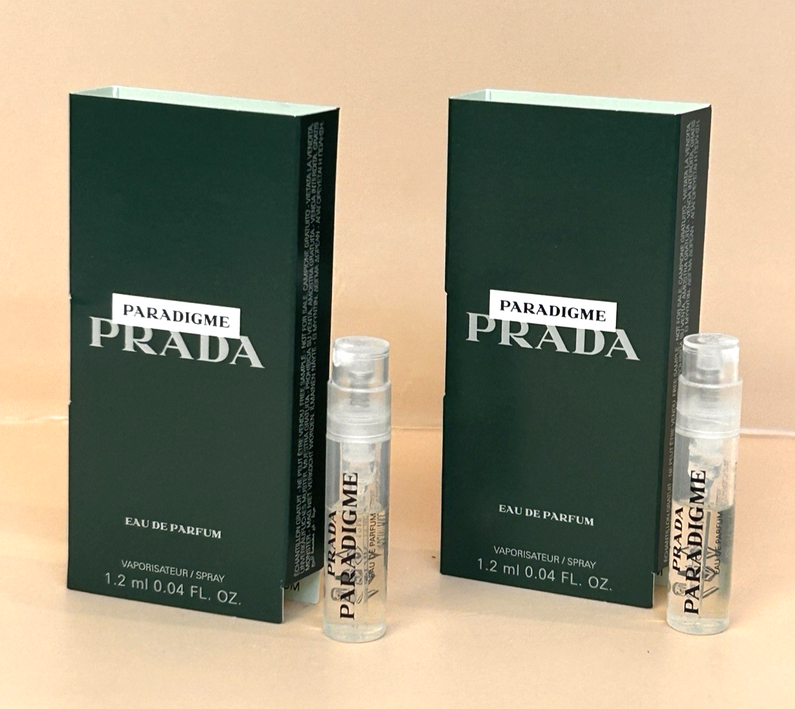 PRADA PARADIGME MEN'S EAU DE PARFUM SAMPLE SPRAY 0.04OZ /1.2ML NEW