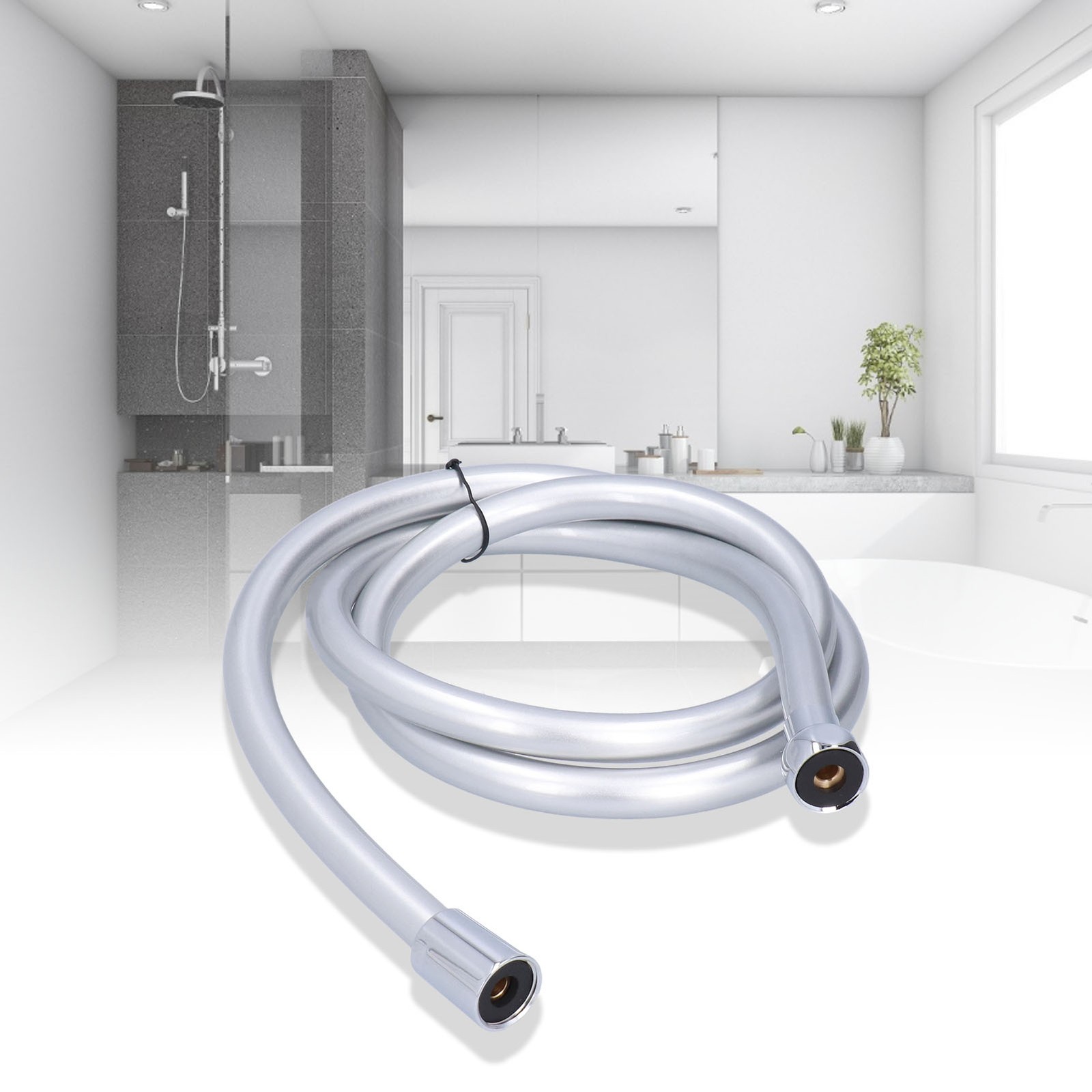 PVC Shower Hose 1.5m Shower Head Hose Water Heater Hose Smooth Explosion Pr BAJ