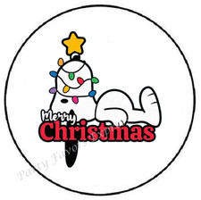 MERRY CHRISTMAS BEAGLE ENVELOPE SEALS LABELS STICKERS PARTY FAVORS