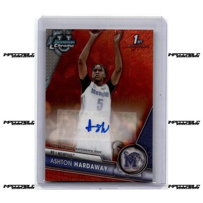 2023-24 Bowman U Chrome - Orange #BCPA-AHA Ashton Hardaway Rookie Auto /25