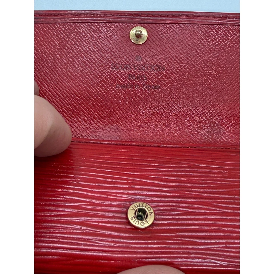 Llavero Louis Vuitton Epi Cuero Estuche Rojo 4 Ganchos Foto 4 de 4