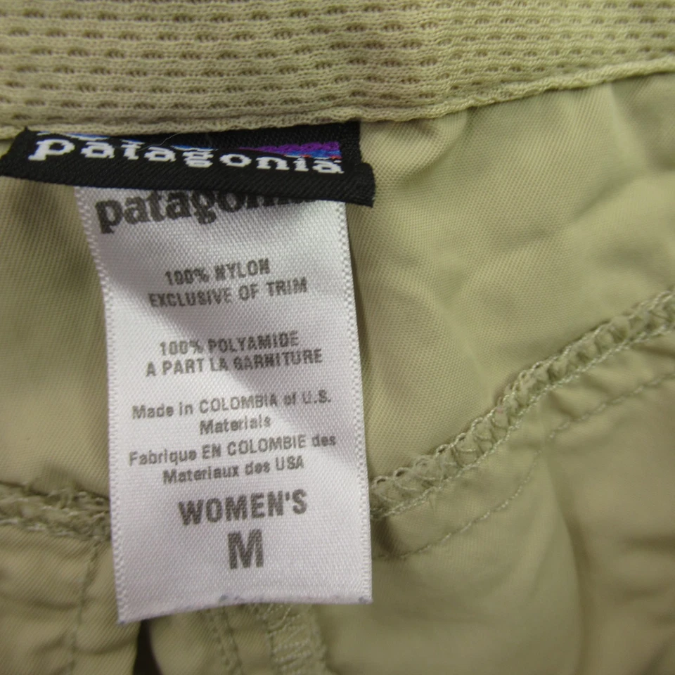 Pantalones Cortos Patagonia Para Mujer Medianos Ligeros Informales Gris Bolsillos Carga Tostado Foto 3 de 4