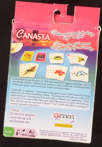 "Canasta Caliente" Official Version (2011) Winning Moves #6111 Cards sealed - Picture 7 of 10