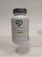 Love Life Vitamin D3 K2 Supplement K2 D3 3000iu 60ct Exp. 07/2026