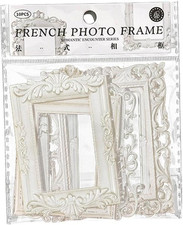 10 weiße Scrapbook-Rahmen, Vintage-Papierrahmen, klein, dünn, dekorative Papier-
