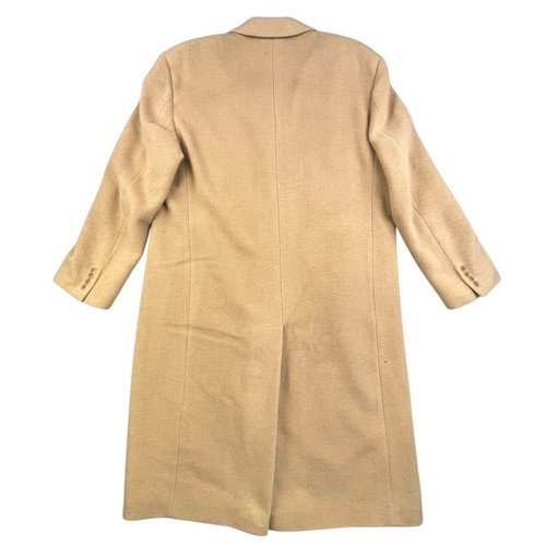 Lauren Ralph Lauren 100% Camel Hair Trench Coat Mens 44R Long Overcoat Designer - Picture 12 of 19