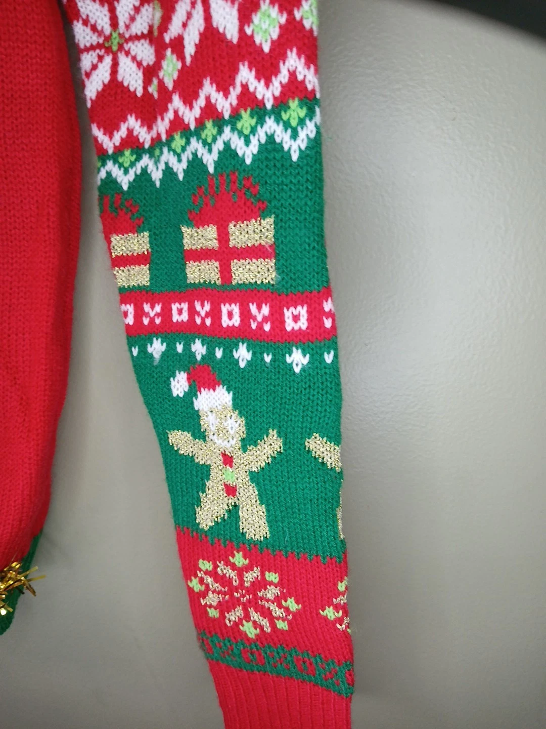 No Boundaries XXSmall Knit Ugly CHRISTMAS Sweater Bells Spicy One