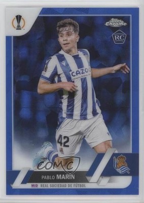 2022 Chrome Sapphire UEFA Club Competitions Pablo Marin Marín #54 Rookie RC 0xr3
