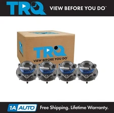 TRQ Wheel Hub Bearings Assembly Set Front & Rear Fits 2006 Pontiac Montana