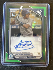 2024 Bowman - Chrome Prospect Autographs Agustin Ramirez #CPA-AR Green Refractor