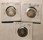 Lot Of 3 VG  1842-O,1842-O,1853-O Seated Liberty Dimes  no Reserve