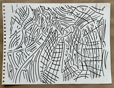 Modern Abstract Painting Graffiti Art Cubism Anime Cartoon Original Psychedelic