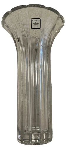 Vintage Marquis by Waterford Palladia 9in Flared Crystal Vase: discontinued