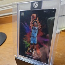 2024-2025 Panini Obsidian Jaylen Wells COLOR BLAST Rookie Card #17 Grizzlies