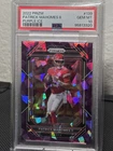 PSA 10 2022 PRIZM SILVER PATRICK MAHOMES PURPLE ICE/225 KANSAS CITY CHIEFS
