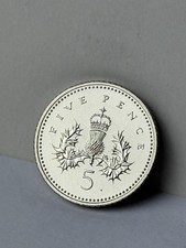 2002 5p Pence Uncirculated Coin Five Pence Brilliant Uncirc Bunc Bu Date Run