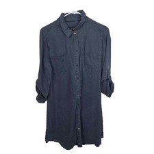 NEW Max Jeans 100% Tencel Snap Button Front Shift Dress Women's Size Large