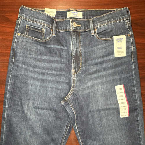 Levi's Jeans | Damen Größe 10 | HIGH-RISE STRAIGHT | Dark Wash - Bild 3 von 5