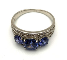 Sterling Silver 925 Ladies Ring Size 9.5