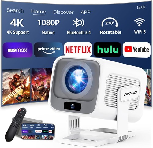 Proiettore Portatile 1080P HD, Mini Proiettore Videoproiettore WiFi 6 Bluetooth - Foto 2 di 7