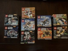 LEGO Star Wars Microfighters Bundle - (9) Sets Included; Retired, Rare