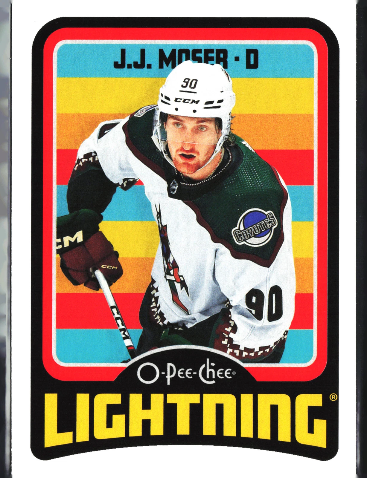 2024-25 O-Pee-Chee #383 JJ Moser RETRO Lightning