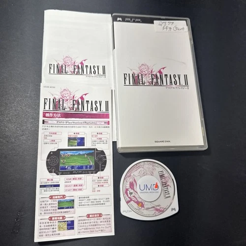 Sony PSP Final Fantasy II PlayStation Portable Tested Japanese ver with Case Cib