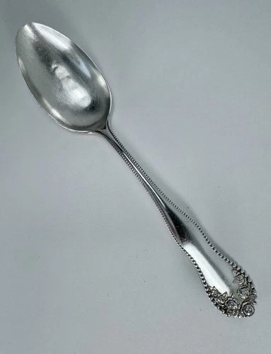 Antique Gorham Lancaster Sterling Silver Place Soup Spoon 7" Old Mark