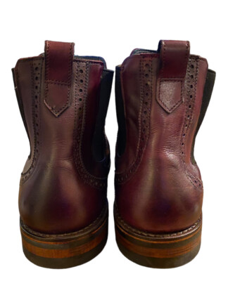 Allen Edmonds Lombard Cap Toe Chelsea Slip On Boot Merlot  display picture 1