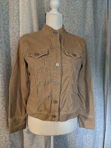 Gap Stretch Jacket Denim Shirt Corduroy Tan Coat Size XS | eBay