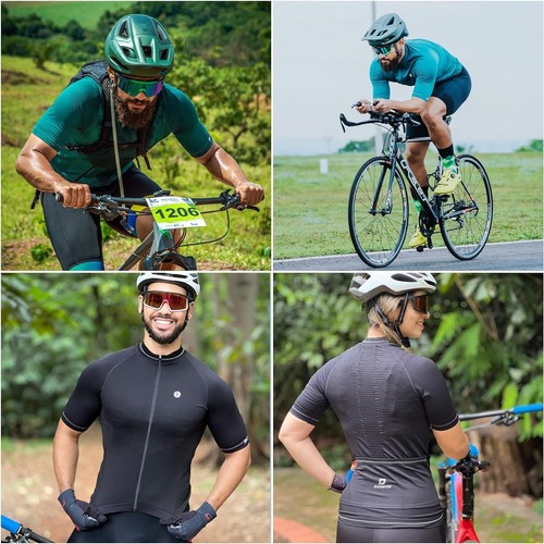 Maglia ciclismo uomo Darevie maniche corte maglia elastica traspirante taglia 2XL/3XL - Foto 5 di 7