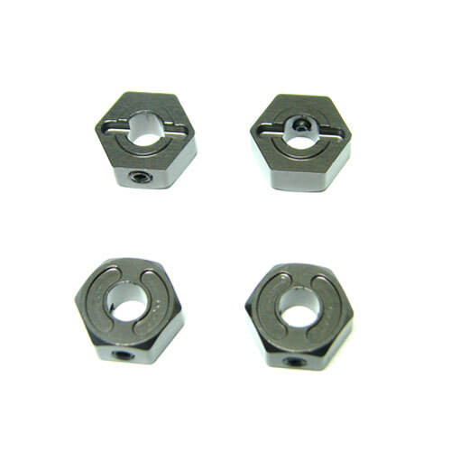 KM RACING Aluminum wheel hub gun metal 4 pieces for CR-01 KM-CR-006G New