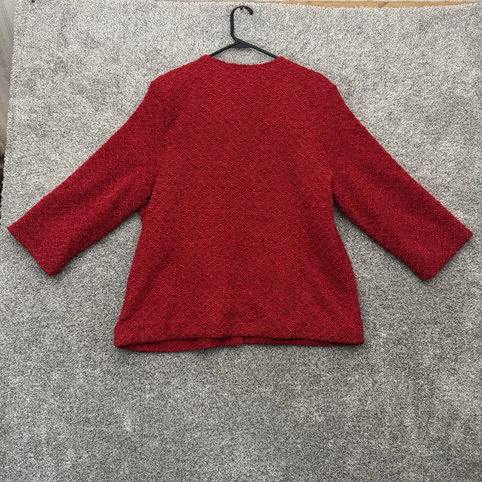 Vintage 90s Y2K Womens 18 Blazer Party Valentines Day Festive Sparkly Metallic - Image 2 of 4