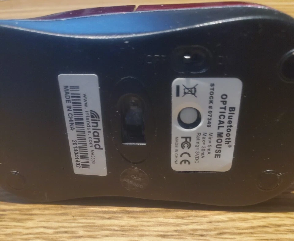 Inland Bluetooth Mouse Red - Image 3 of 3