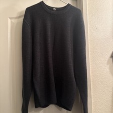 Lululemon Men  s Textured Knit Crewneck Sweater Dark Blue Size XL