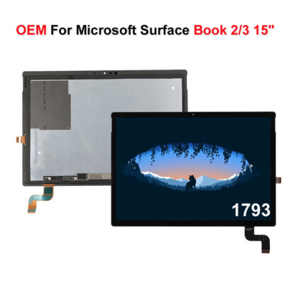 OEM For Microsoft Surface Book 2/3 LCD Display Touch Screen Replacement Assembly