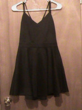 Little Black Spagetti Strap Mini Dress by Sin Size 10 102723 I173T9