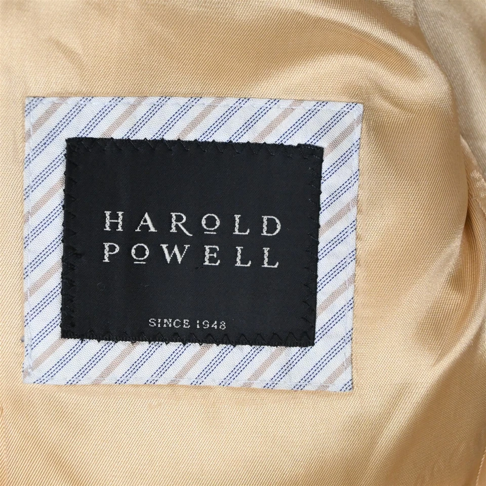 Harold Powell 40R желтый окно шерсти мужской блейзер Sport пальто костюм куртка - Изображение 4 из 4