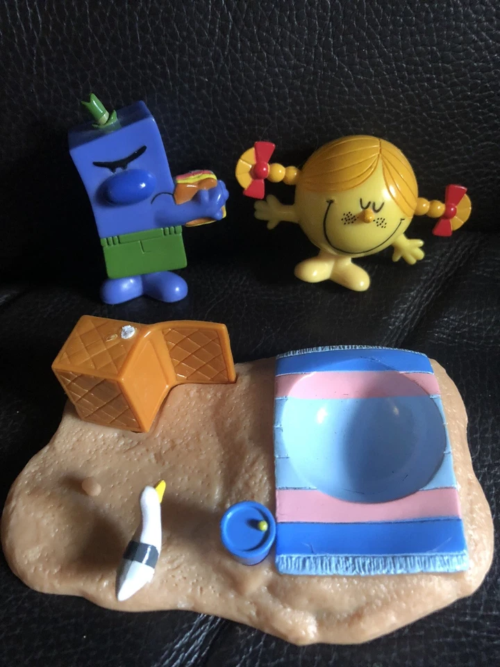 Juego de figuras de juguete de plástico Mr Men Little Miss Fisher-Price Mattel Thiop coleccionable Foto 4 de 4