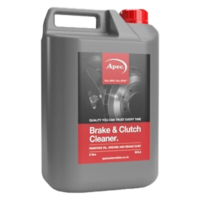 Apec Brems- und Kupplungsreiniger flüssig lösemittelbasiert entfernt Fett Schmutz 5 Liter