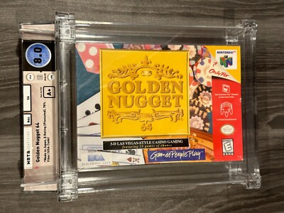 Golden Nugget 64 Nintendo 64 N64 New and Sealed, Graded Wata 8.0