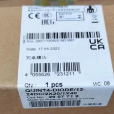 1PC New Phoenix QUINT4-DIODE/12-24DC/2X20/1X40 2907719 Power Supply via UPS
