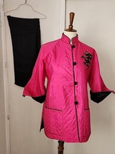 Vtg 50s60s Asian Dragon Hostess Cigarette Pants Quilted Jacket Lg Lounge Wear