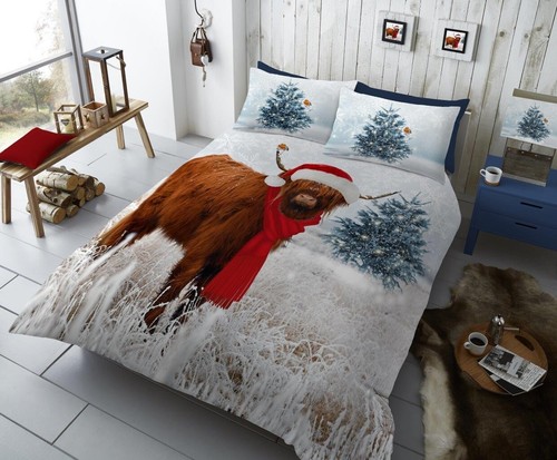 XMAS Christmas Duvet Cover Set Reversible Quilt Bedding For Boys & Girls - Picture 16 of 33